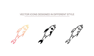 Robotic Fish icon design with white background stock illustration