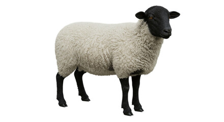 sheep isolated on white or transparent background PNG