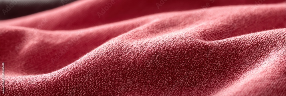 Poster Soft Fabric Texture Macro Showcasing Leggings Fading to a Bright Margin With Gentle Curves and Rich Color Tones
