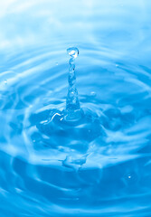 美しい水滴のアクション