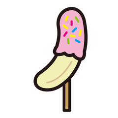 チョコバナナのイラスト