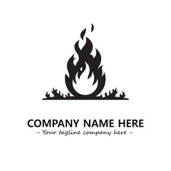 Fire Logo Company Design Illustration Vector Graphic Image