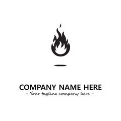 Fire logo company design illustration