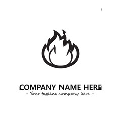 Fire Logo Company Design Illustration Vector Graphic Image