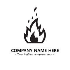 Fire Logo Company Design Illustration Vector Graphic Image