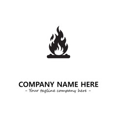 Fire Logo Company Design Illustration Vector Graphic Image