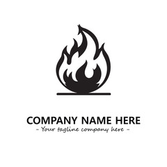 Fire Logo Company Design Illustration Vector Graphic Image