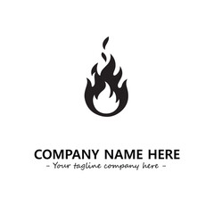 Fire Logo Company Design Illustration Vector Graphic Image