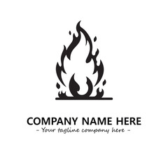 Fire Logo Company Design Illustration Vector Graphic Image