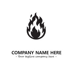 Fire Logo Company Design Illustration Vector Graphic Image