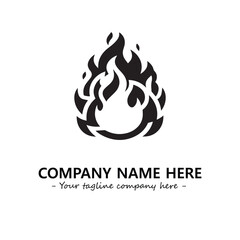 Fire Logo Company Design Illustration Vector Graphic Image