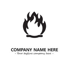 Fire Logo Company Design Illustration Vector Graphic Image