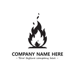 Fire Logo Company Design Illustration Vector Graphic Image