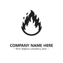 Fire Logo Company Design Illustration Vector Graphic Image