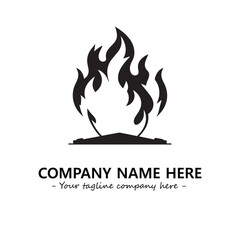 Fire Logo Company Design Illustration Vector Graphic Image