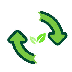 green recycle symbol