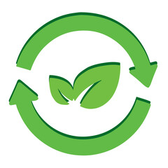 green recycle symbol