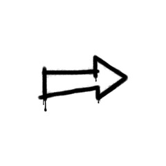 Arrow spray paint shape