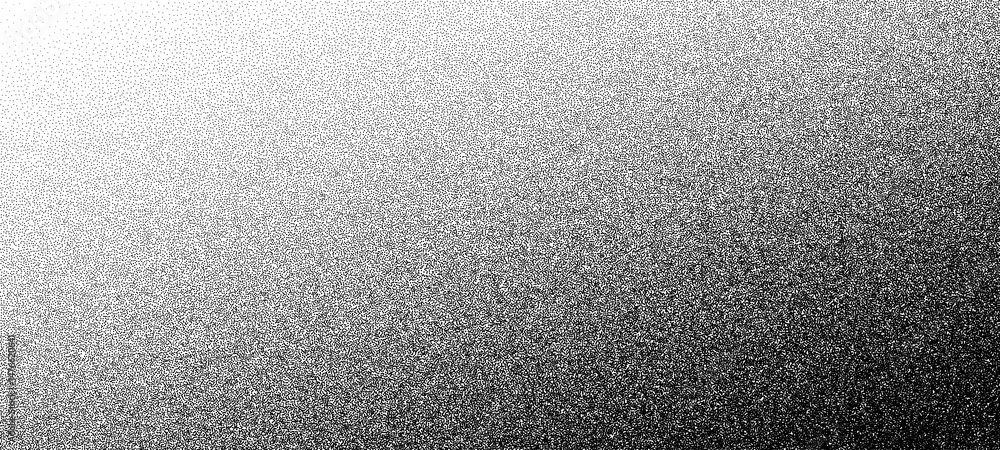 Aufkleber gradient noise grain background, dot pattern. vector black dotwork stipple sand grain effect. abstra