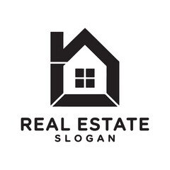 Obraz premium Home Logo Design Silhouette, Professional House Logo Design,