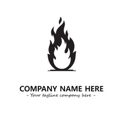 Fire Logo Company Design Illustration Vector Graphic Image