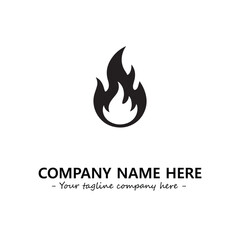 Fire Logo Company Design Illustration Vector Graphic Image