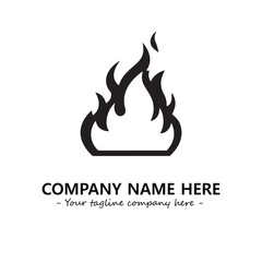 Fire Logo Company Design Illustration Vector Graphic Image