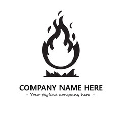 Fire Logo Company Design Illustration Vector Graphic Image