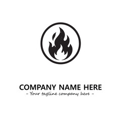 Fire Logo Company Design Illustration Vector Graphic Image