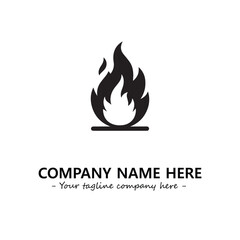 Fire Logo Company Design Illustration Vector Graphic Image