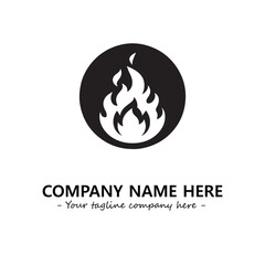 Fire Logo Company Design Illustration Vector Graphic Image