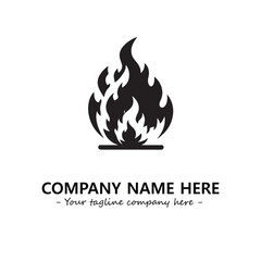 Fire Logo Company Design Illustration Vector Graphic Image