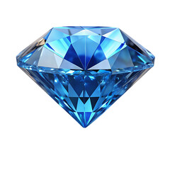 blue diamond isolated on white background PNG