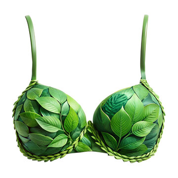 purple and green bra  isolated on white background.  PNG Transparent file type with High Definition  Quality