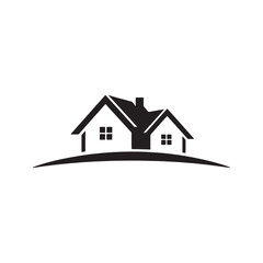 Home Logo Design Silhouette, Professional House Logo Design,