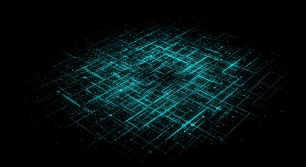 Abstract digital network grid