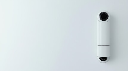 Elegant wireless security camera with a minimalist and modern design style