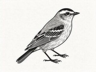 Bird drawing detailed pencil shaded realistic suitable for educational content, naturalist artwork, and diagrams.