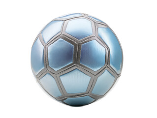 Fototapeta premium Blue soccer ball designed for play and training purposes