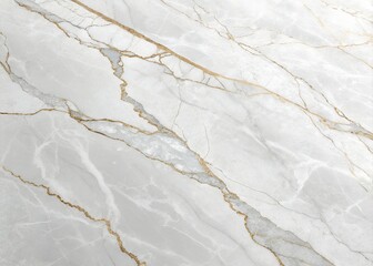 Close-up of a Luxurious White Marble Surface with Golden Veins