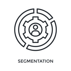 Segmentation Icon Outline Style. Vector Illustration For Graphic Design