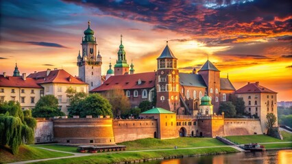 Ancient Ruins Krakow Wawel Castle