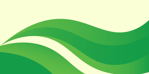 Curved Header and Footer Element, gradient green.vector EPS 10
