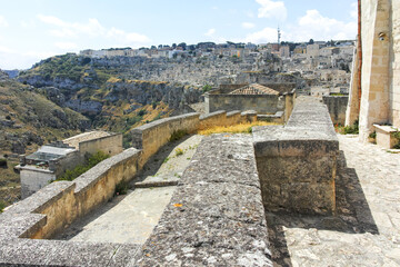 The Old town of Matera, Italy