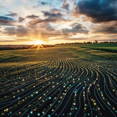 AI for predicting crop yields using climate data, soil analysis, and machine learning algorithms to forecast harvest outcomes, optimize farming practices, and enhance food security worldwide.
