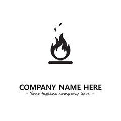 Fire Logo Company Design Illustration Vector Graphic Image
