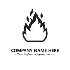 Fire Logo Company Design Illustration Vector Graphic Image