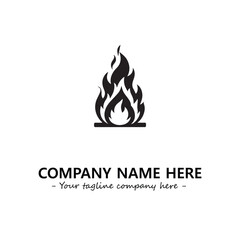 Fire Logo Company Design Illustration Vector Graphic Image