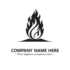 Fire Logo Company Design Illustration Vector Graphic Image