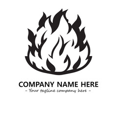 Fire Logo Company Design Illustration Vector Graphic Image